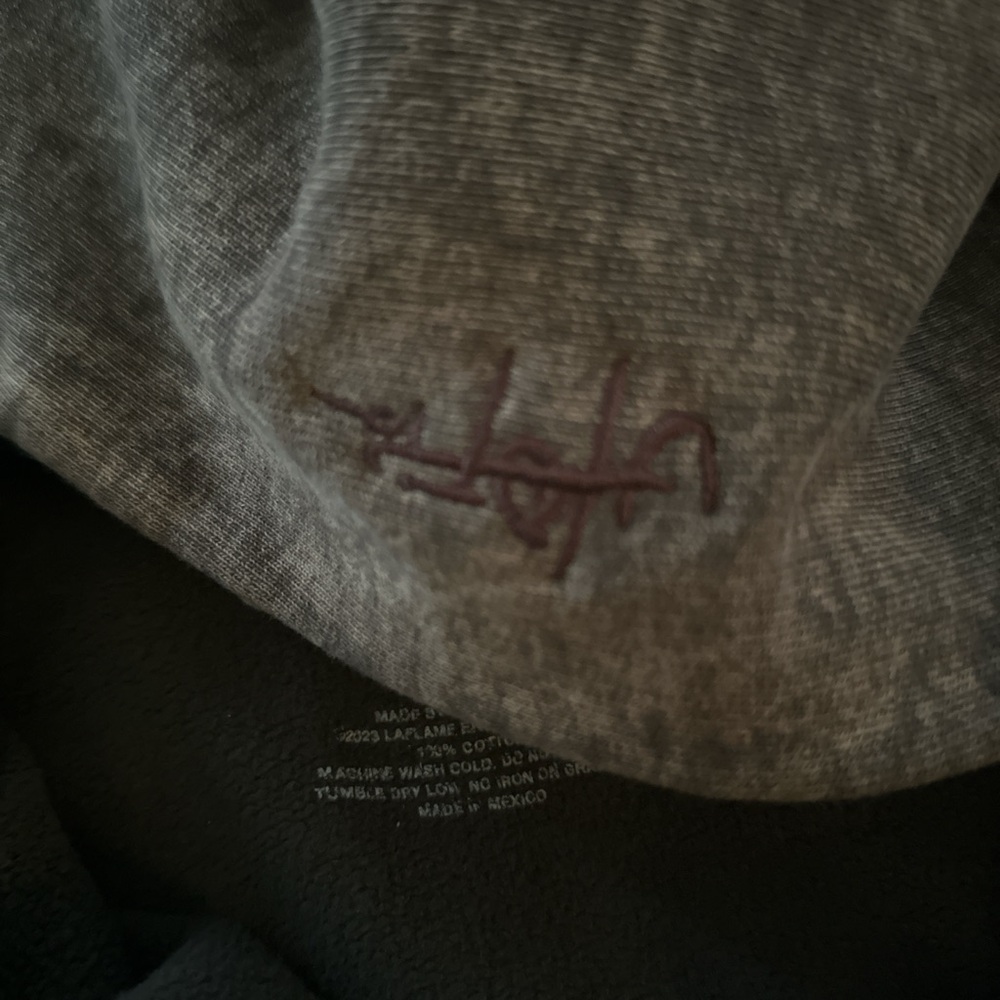 Travis Scott Gray Sweater with Subtle Logo